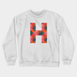 Letter H Initial Crewneck Sweatshirt